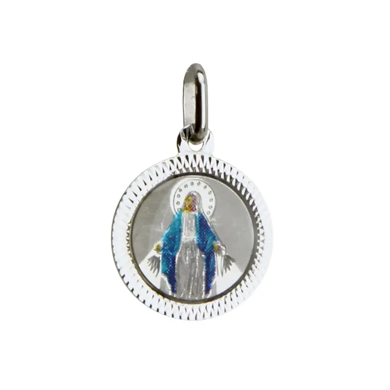 Wundertätige Medaille - 925% Silber rhodiert (13mm)