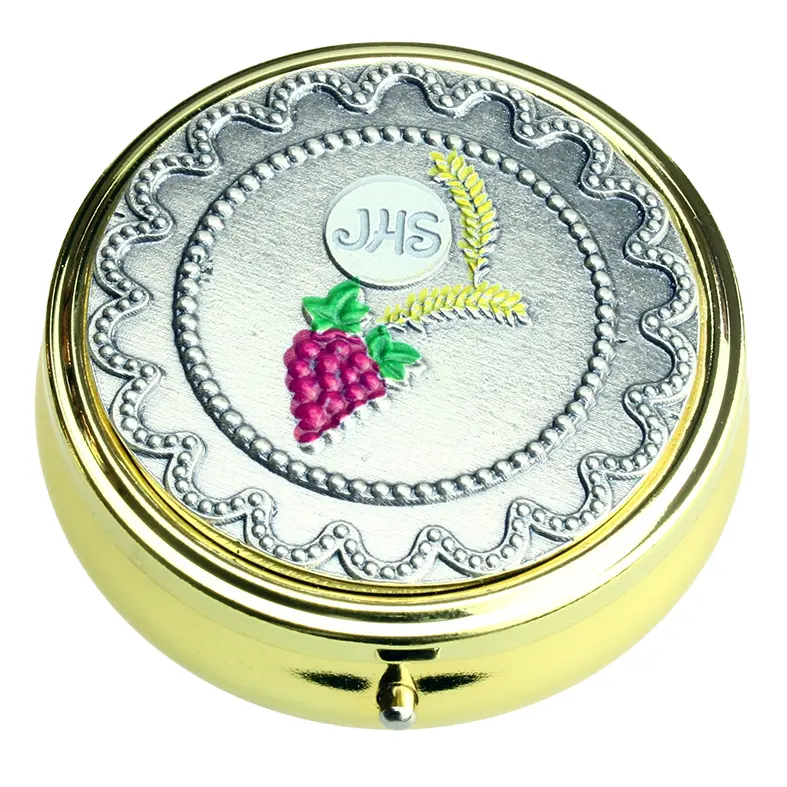 Hostiedoosje 'Druiven-JHS-Aren'/gekleurd - D 40mm