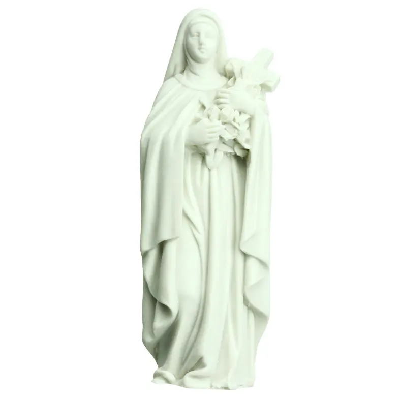 Statue H.Theresa - polyresine/white - 12cm