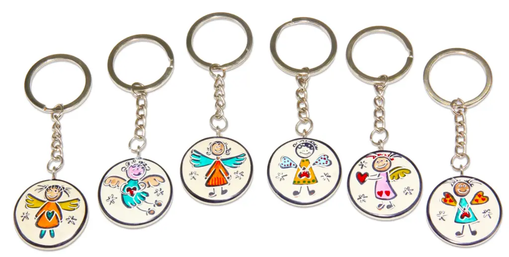 Porte-clef Ange en pierre - assortiment