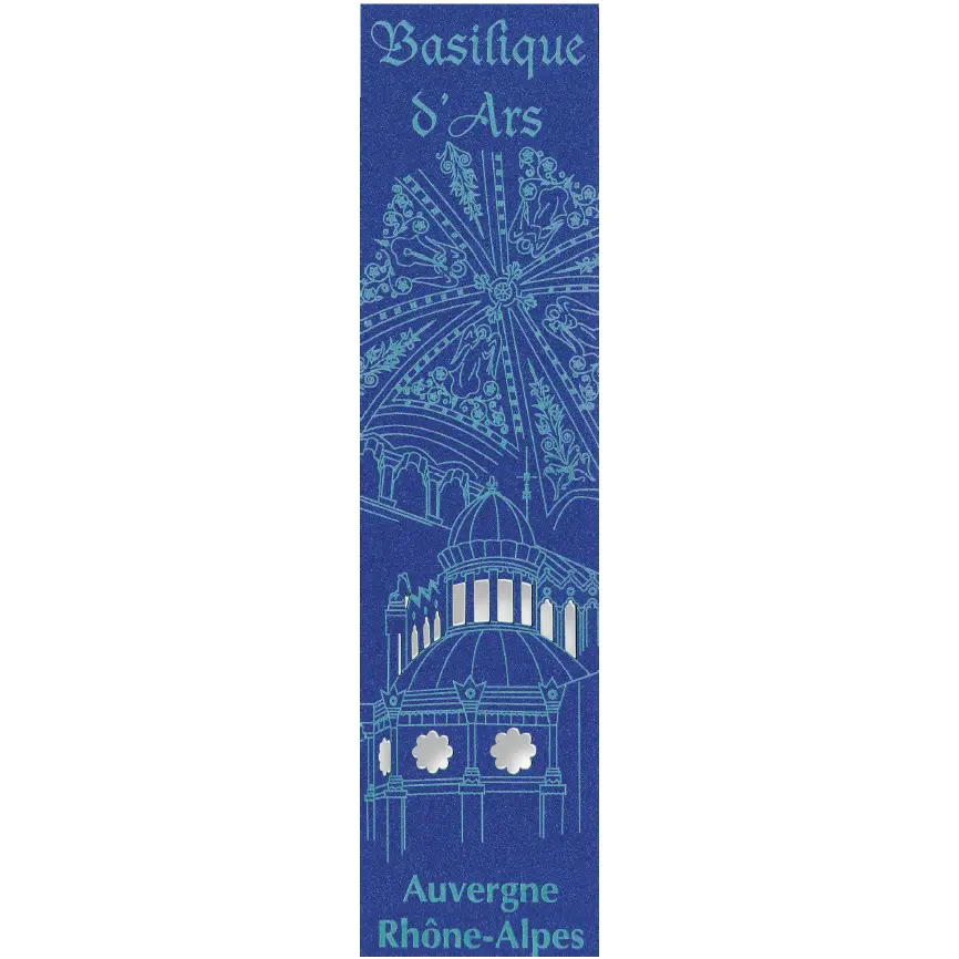 Bladwijzer gelaserd - Basiliek van Ars - assorti (52,5x210mm)