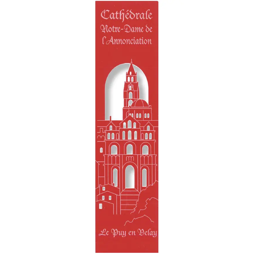Bladwijzer gelaserd - Cath. Notre Dame/Le Puy-en-Velay - assorti (52,5x210mm)