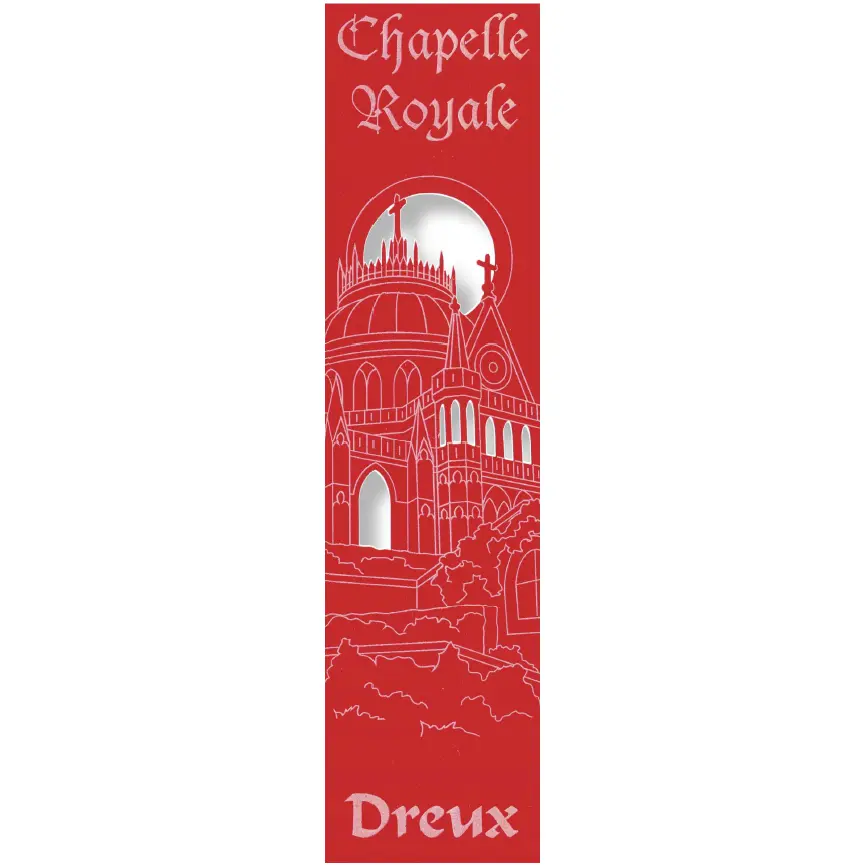 Bladwijzer gelaserd - Chapelle Royale/Dreux - assorti (52,5x210mm)