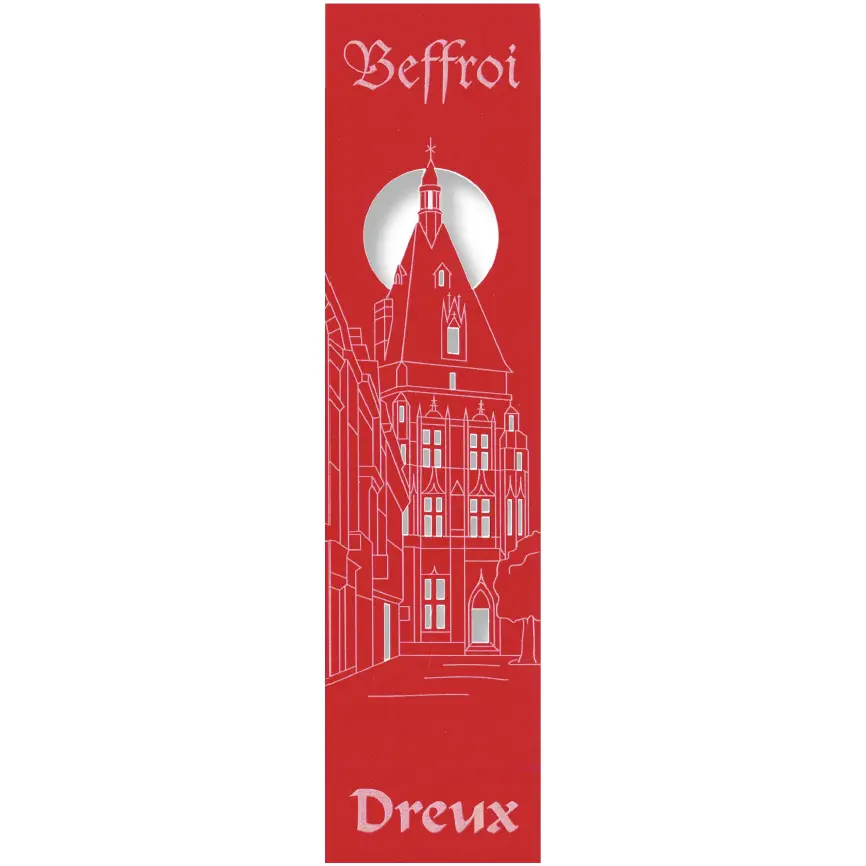 Marque-page découpé - Beffroi/Dreux - assorti (52,5x210mm)