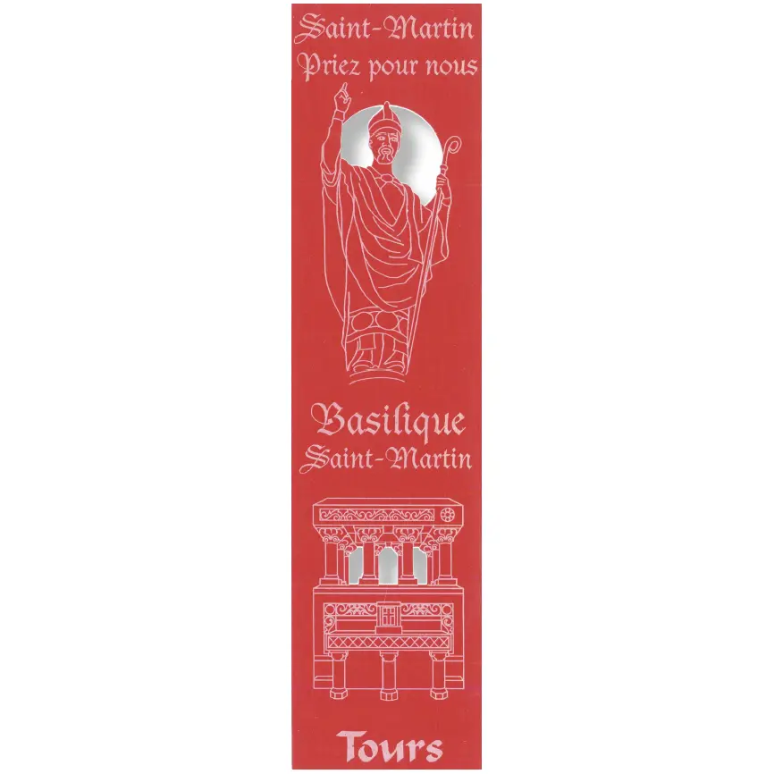 Bladwijzer gelaserd - Basilique St Martin/Tours - assorti (52,5x210mm)