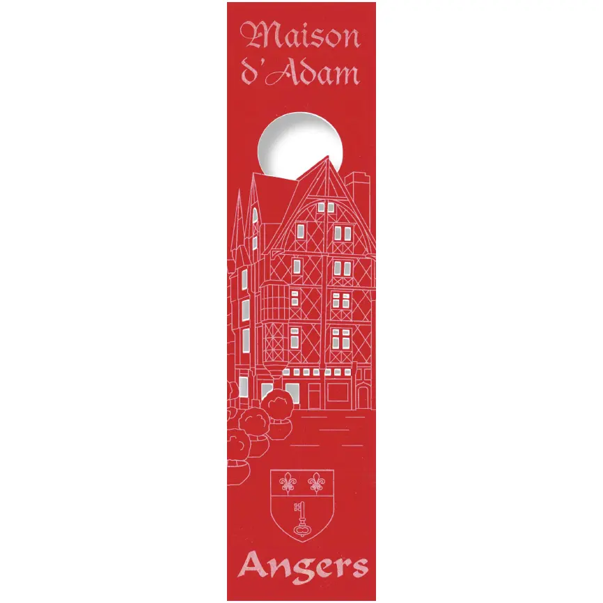 Bladwijzer gelaserd - Maison d'Adam/Angers - assorti (52,5x210mm)