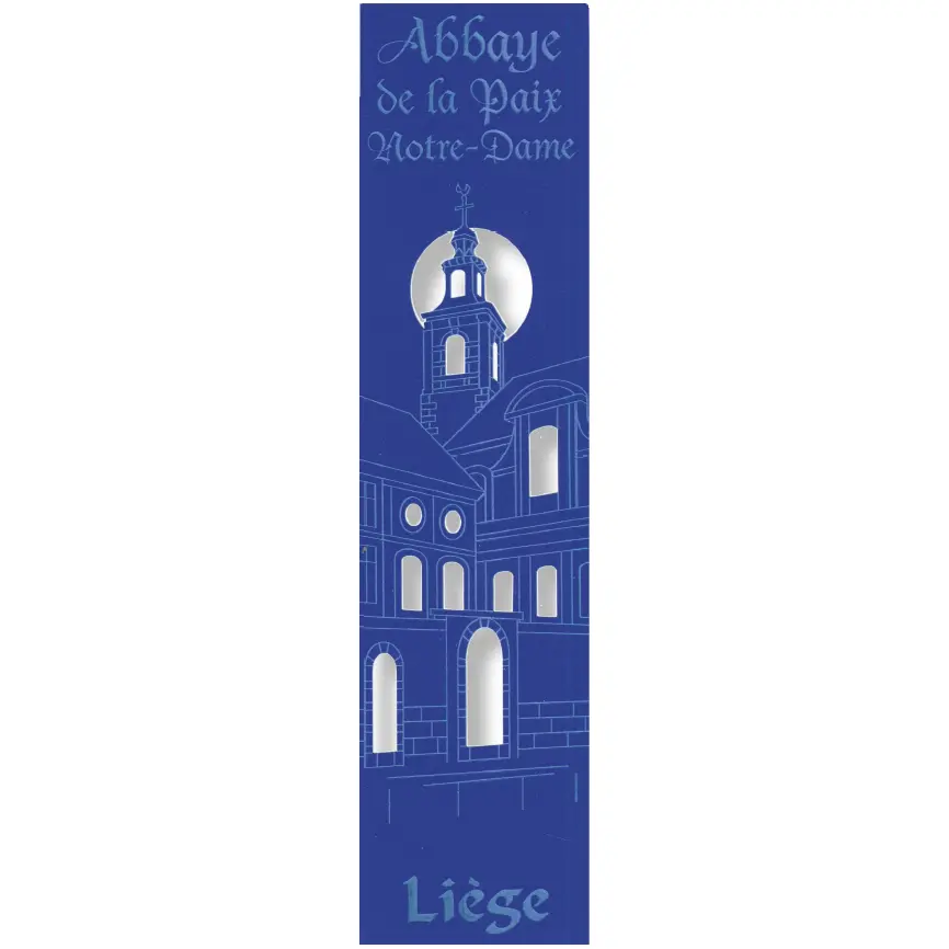 Bladwijzer gelaserd - Abbaye dl Paix Notre-Dame/Liège - assorti (52,5x210mm)