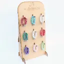 Display met 9x12 Armbanden - imitatie kristal