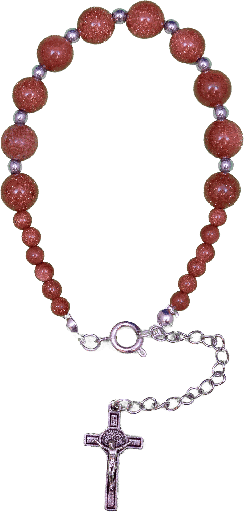 [ARM-72BCPP005] Bracelet - pierre naturel - pierre de sable (Ø10mm)