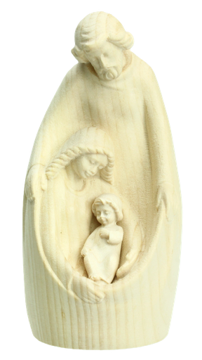 [BLD-07FAMT12N] Blokgroep H Familie/Traditioneel - houtsnij/natuur (12cm)