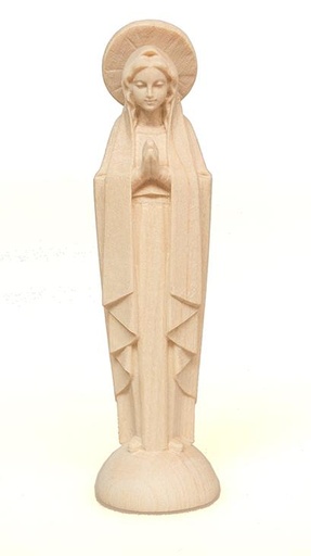 [BLD-07MDB10N] Beeld OLV biddend - houtsnijwerk/natuur (10cm)