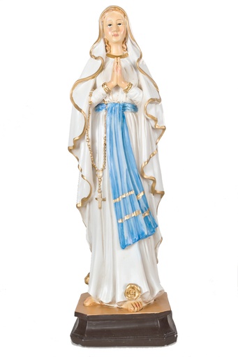 [BLD-09LOU20] Statue ND Lourdes - résine - 20cm