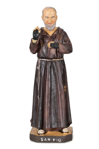 [BLD-09PIO20] Statue P. Pio - résine - 20cm