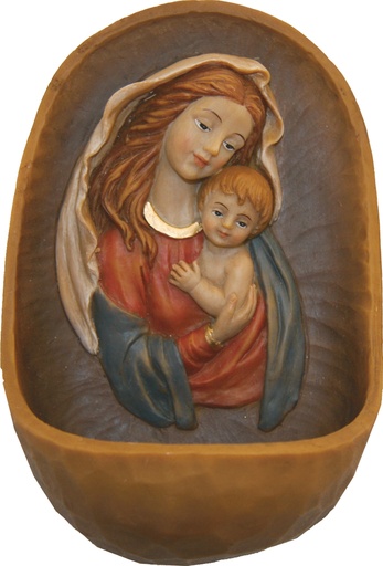 [WWB-47H065] Bénitier "Marie Avec L'Enfant" - 12,4 cm