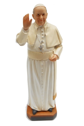 [BLD-47PFR20] Beeld Paus Franciscus I - polystone - 20cm