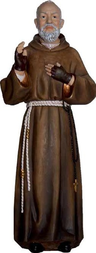 [BLD-47PIO15] Statue Padre Pio - polystone - 13cm