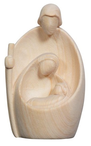 [BLD-57FAN07N] Statue St Famille - bois sculpt/natur - 7cm