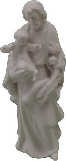 [BLD-69JOS11N] Statue St Joseph - bois sculpté - 11cm/nature