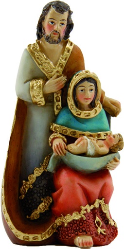 [BLD-80FAMK032] Statue Ste Famille - résine - 6cm