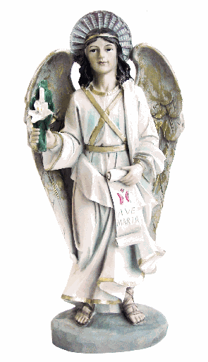 [BLD-80GAB20] Statue St Gabriel - résine - 20cm