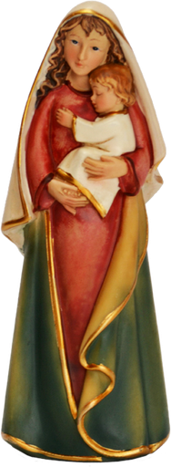 [BLD-80OLK20M90] Beeld OLV & kind - polystone - 20cm