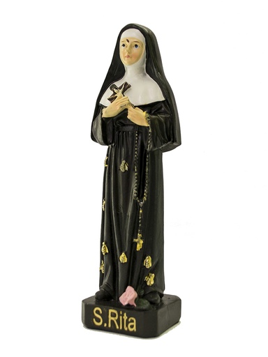 [BLD-80RIT12] Statue Ste Rita - résine - 13cm