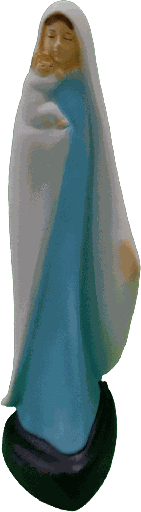 [BLD-82OLK16] Beeld OLVrouw met kind - kunsthars/gekleurd - 16cm