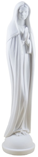 [BLD-93OLB17WT] Madone priant  - résine/blanche - 24*6cm