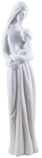 [BLD-93OLK07WT] Madonne enfant  - résine/blanche - 21*4cm