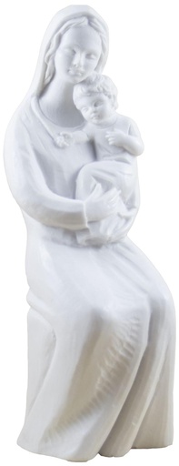 [BLD-93OLK10WT] Madonne  - kunsthars/wit - 18*6cm