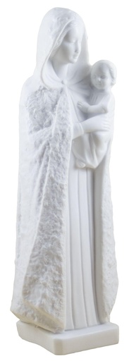 [BLD-93OLK34WT] Madone avec cape  - résine/blanche - 25 cm