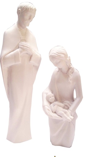[BLD-93RBA241] Nativiteit  - kunsthars/wit - 29*9cm