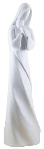 [BLD-93RBA600] Madonna  Hand a/d Herz- kunsthars/wit - 30*10cm