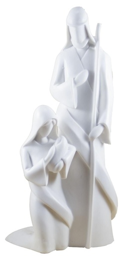[BLD-93RBA623] Nativiteit ma-jo-jes  - kunsthars/wit - 26*12cm