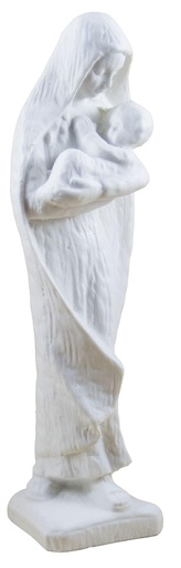 [BLD-93RBA654] Vierge naive  - résine/blanche - 19 cm