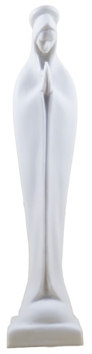 [BLD-93RBA8] Vierge stylisée  - résine/blanche - 18*4cm