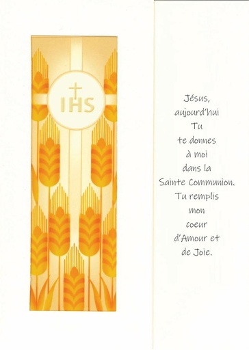 [CRT-18VET126] Carte vitrail - Communion/Jésus aujourd'hui ... - 10,5x15cm/