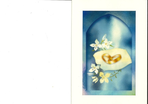 [CRT-18VITMAR155] Card dobble/vitro - Mariage - 10,5x15cm/cello+envel