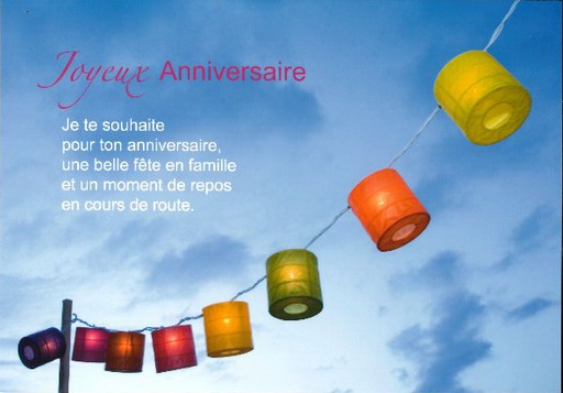 [CRT-21CS136] Carte simple - 10x15cm - Joyeux anniversaire, je te souhaite