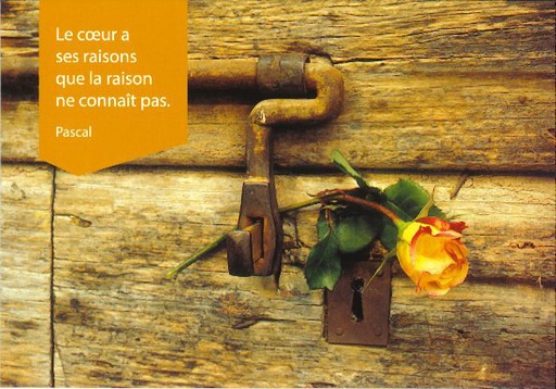[CRT-21CS202] Carte simple - 10x15cm - Le coeur a ses raisons...