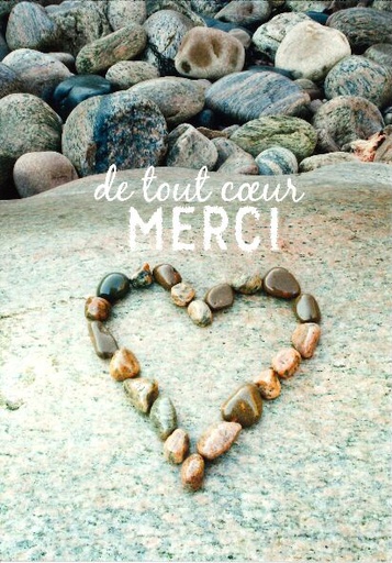 [CRT-21CS221] Carte simple - 10x15cm - De tout coeur merci