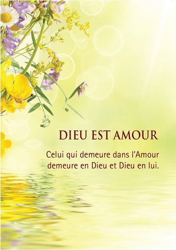 [CRT-21CS246] Kaart - 10x15cm - Dieu est amour. Celui qui demeure ...