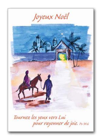 [CRT-21NS052] Carte simple Noël - 10x15cm - Tournez les yeux vers Lui ... PS 34,6