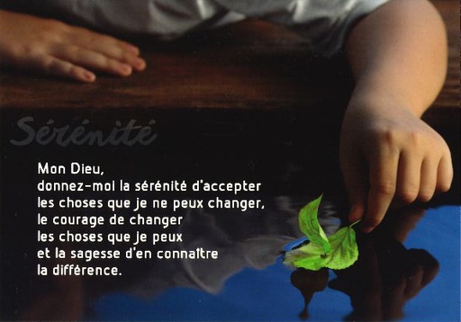 [CRT-31CS001] Kaart 10,5x15cm - Sérénité