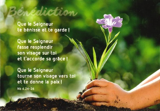 [CRT-31CS002] Kaart 10,5x15cm - Bénédiction