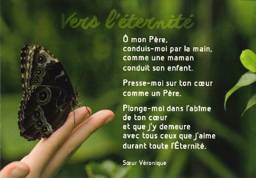 [CRT-31CS004] Kaart 10,5x15cm - Vers l'éternité