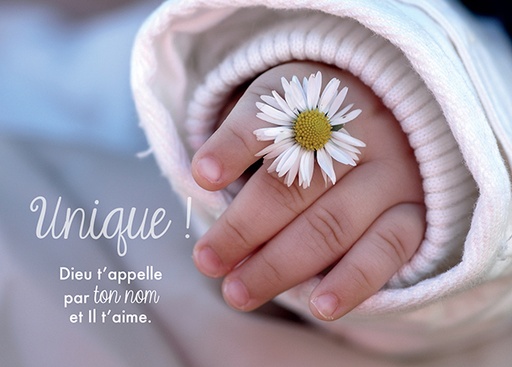 [CRT-31CS027] Carte simple 10.5x15cm - Dieu t'appelle par ton nom