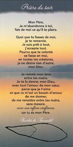 [CRT-31CT006] Carte texte 10.5x21cm + enveloppe - Prière du soir