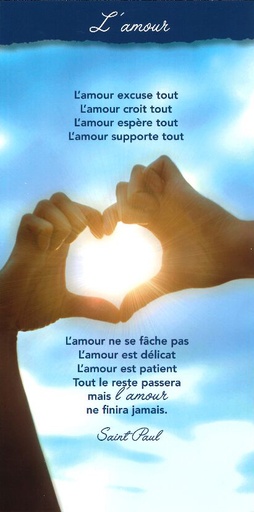 [CRT-31CT015] Tekstkaart 10,5x21cm + enveloppe - L'Amour