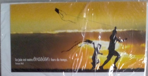 [CRT-31PN001] Carte panor. 10,5x21cm + enveloppe - La joie est
